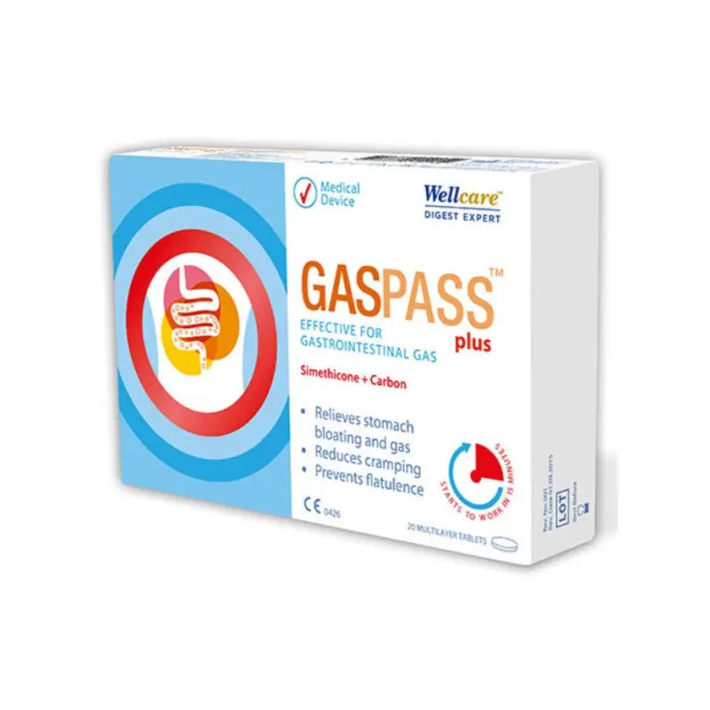 Wellcare-Gaspass Plus 20 Tablet