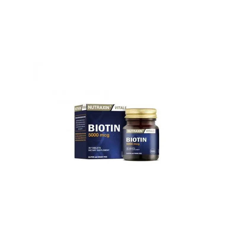 Nutraxin Biotin 5000 Mcg 30 Tablet