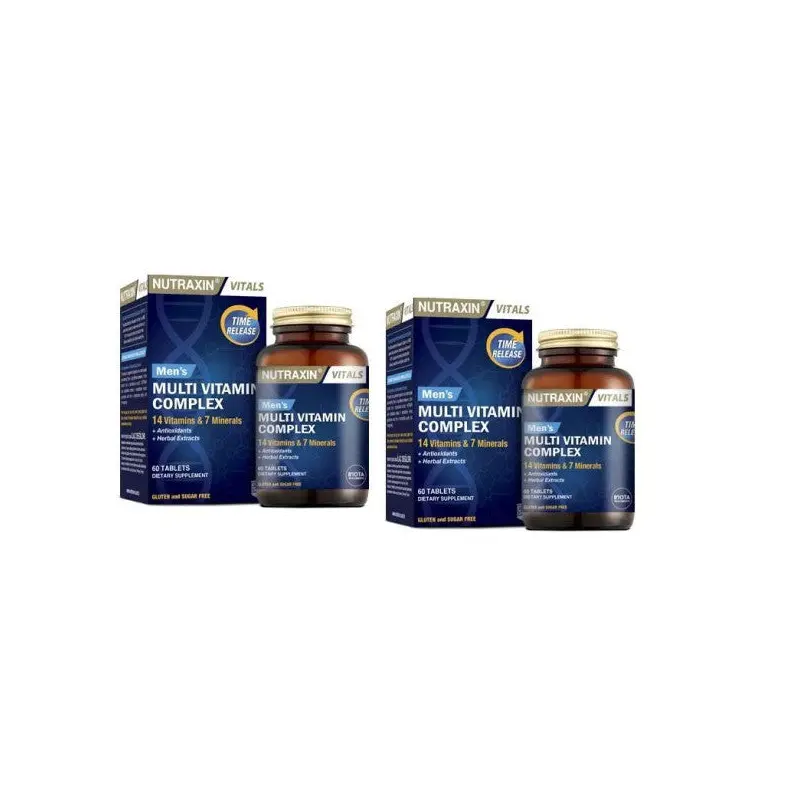 Nutraxin Mens Multivitamin Complex 60 Tablets X 2 Pieces