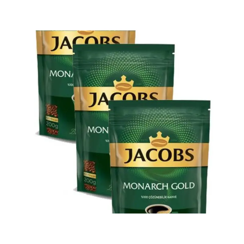 Jacobs Monarch Gold Coffee 600 gr Eco Package (200 gr x 3 Pieces)