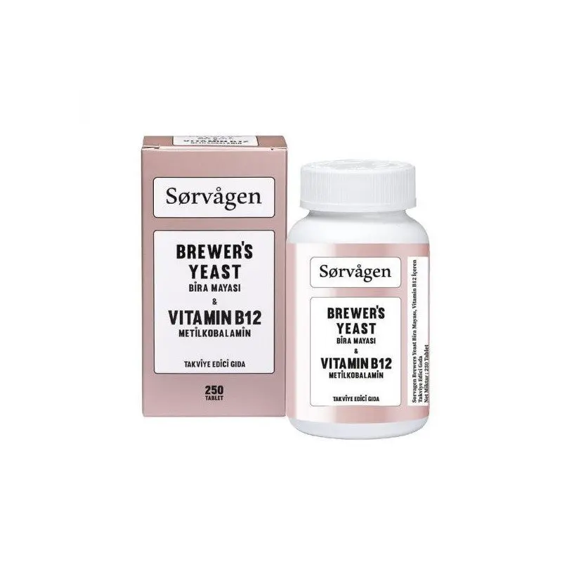 Sorvagen Brewers Yeast Vitamin B12 250 Tablets