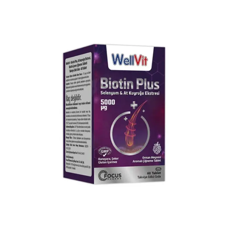 Wellvit Biotin Plus 60 Tablets