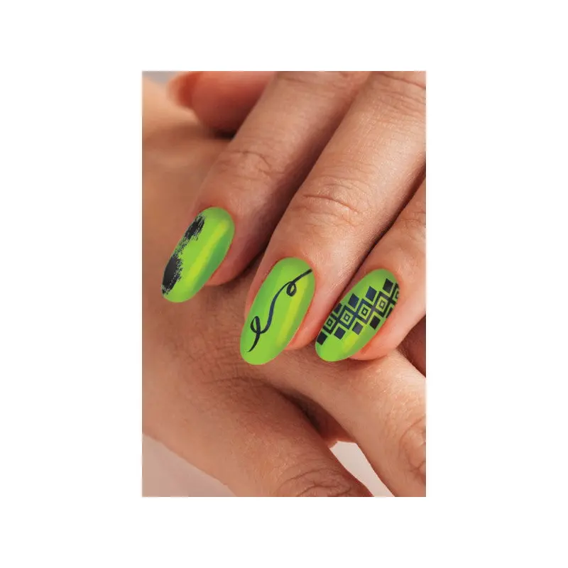 Line Patterns Nail Tattoo, Nail Art, Nail Sticker