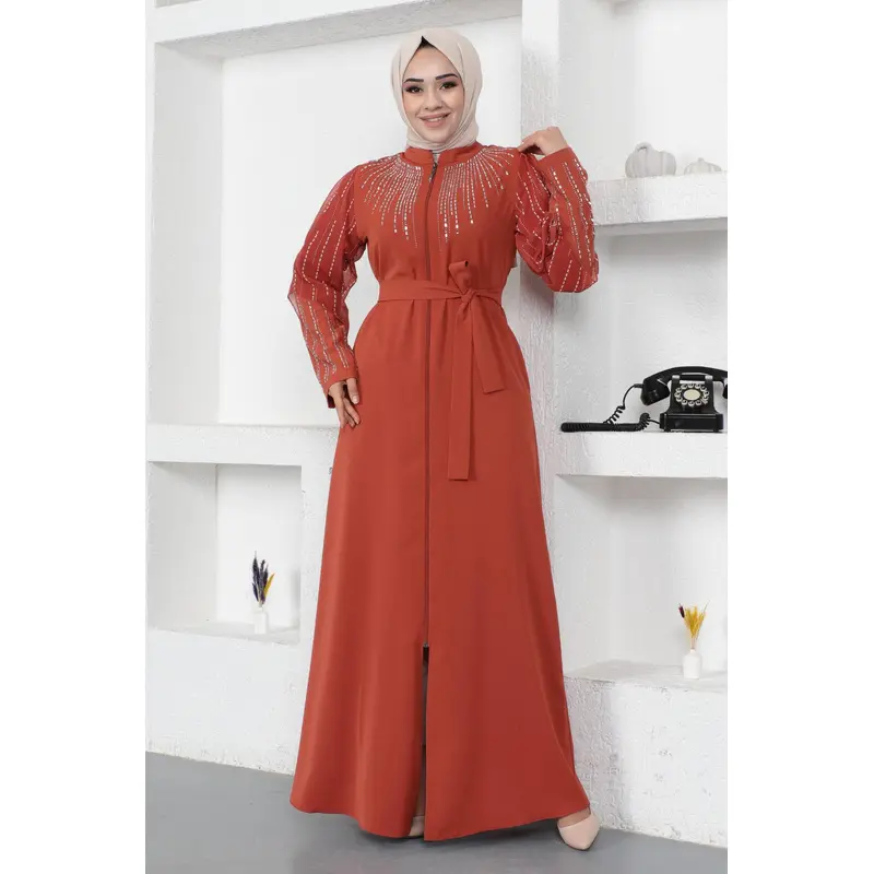 Stone Pearl Nailed Abaya Tile 12245