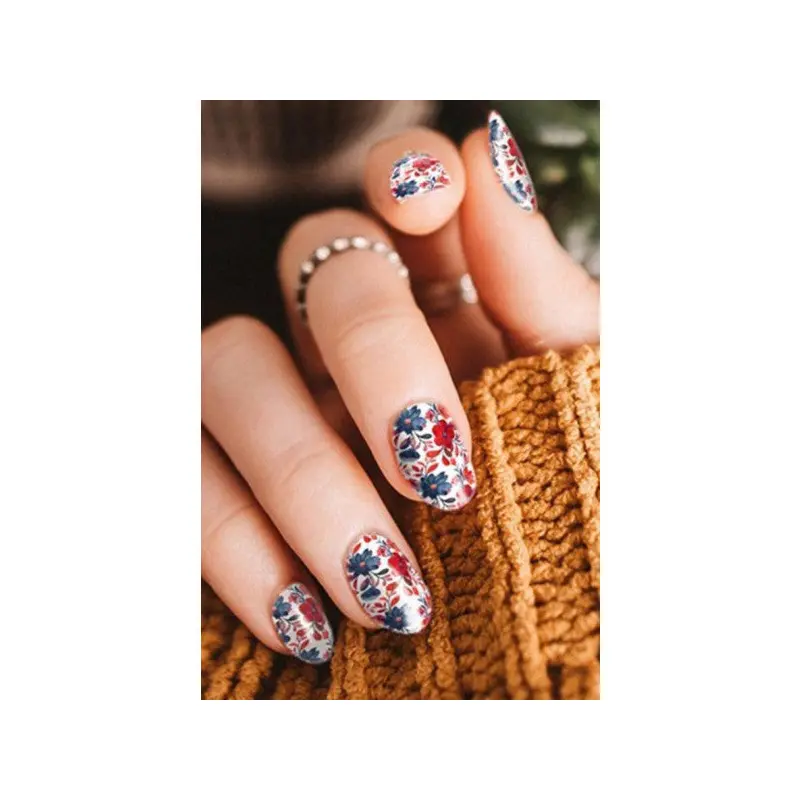 Flower Nail Tattoo,nail Art,nail Sticker