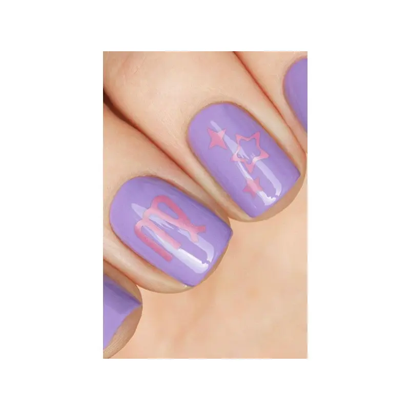 Zodiac Signs Metallic Nail Sticker, Nail Sticker, Nail Art