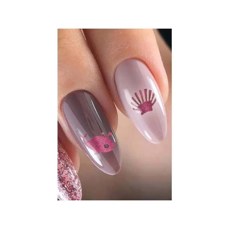 Marine Metallic Nail Sticker, Nail Sticker, Nail Art