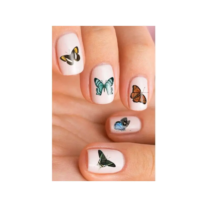 Butterfly Nail Tattoo, Nail Tattoo, Nail Art, Nail Sticker