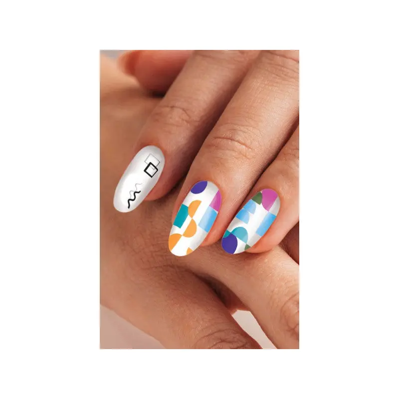 Geometric Patterns Nail Tattoo, Nail Art, Nail Sticker