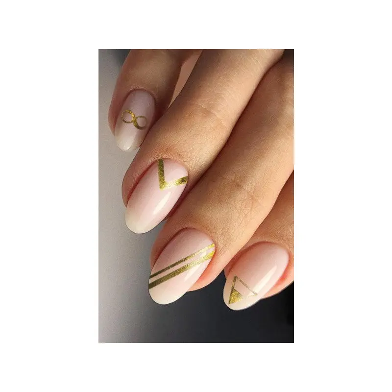 Line Glitter Nail Tattoo, Nail Tattoo, Nail Art, Nail Sticker