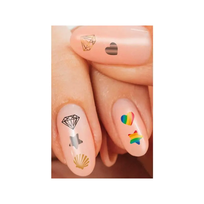 Shapes Nail Tattoo, Nail Tattoo, Nail Art, Nail Sticker