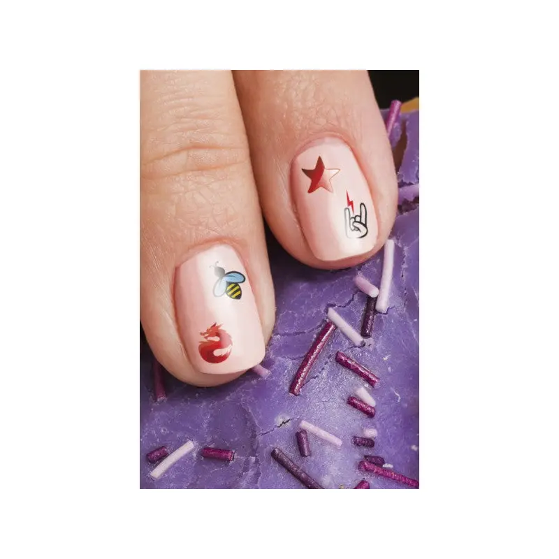 Figure- 2 Nail Tattoo, Nail Art, Nail Sticker