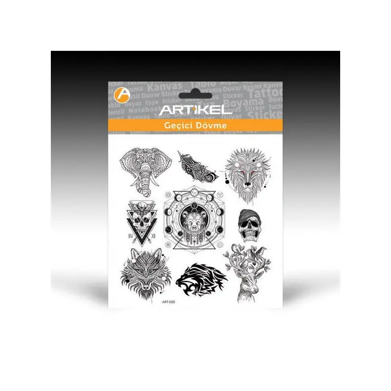 Ethnic Animal Temporary Tattoo,temporary Tattoo 15.5X16Cm,body Tattoo,arm Wrist Tattoo,neck Tattoo,back Tattoo