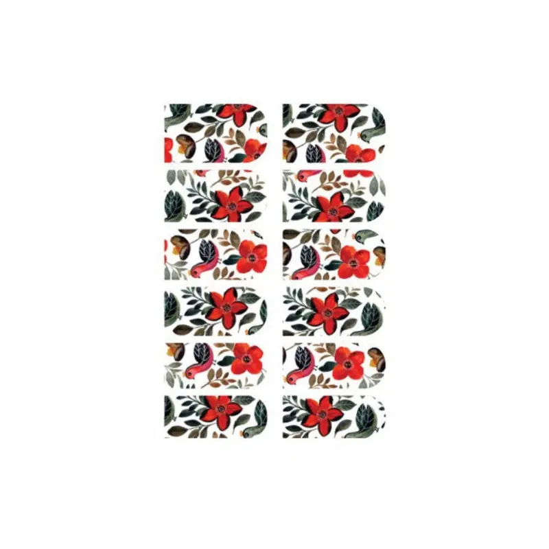 Flower And Bird Nail Tattoo,nail Tattoo,nail Art,nail Sticker