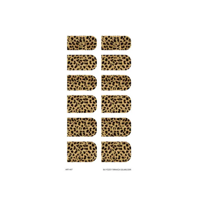 Leopard -2 Nail Tattoo, Nail Tattoo, Nail Art, Nail Sticker