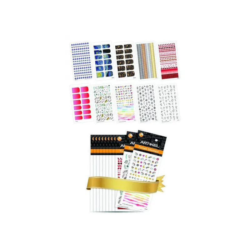10 Piece Nail Tattoo Set -3, Nail Sticker Set, Nail Art, Tattoo Art-581