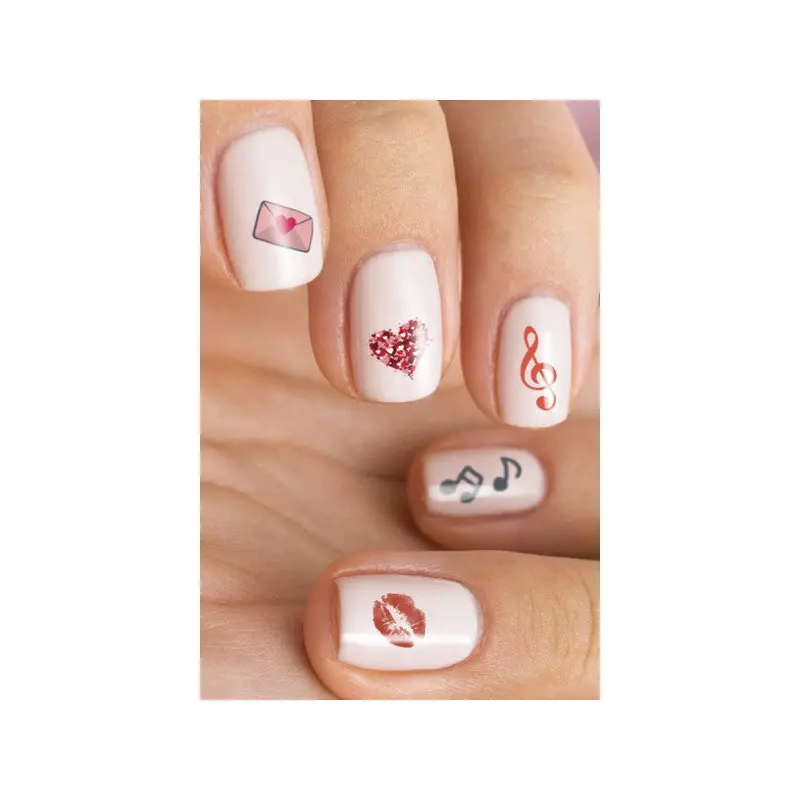 Love Symbols Nail Tattoo, Nail Art, Nail Sticker