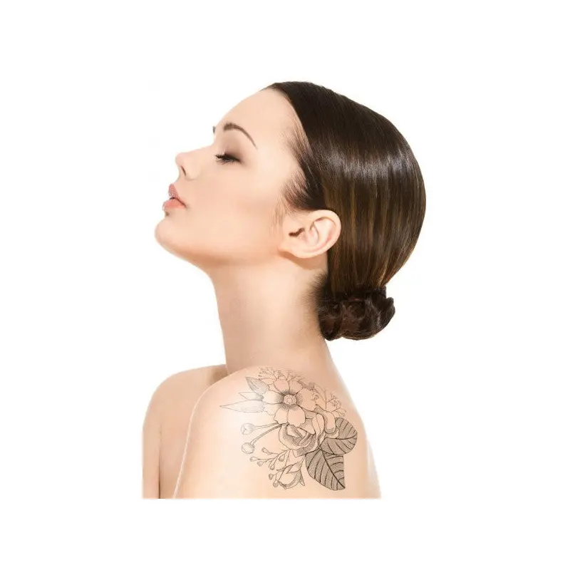 Flower And Daisy Temporary Tattoo, Body Tattoo, Arm Wrist Tattoo, Neck Tattoo