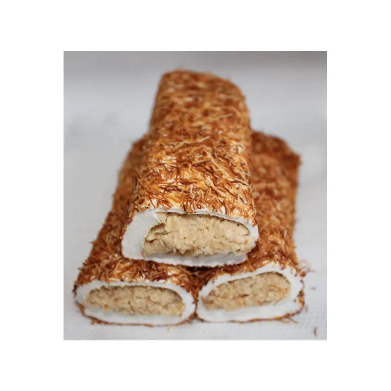 Kadayif Coated Hazelnut Paste Wrapped Turkish Delight 500 gr