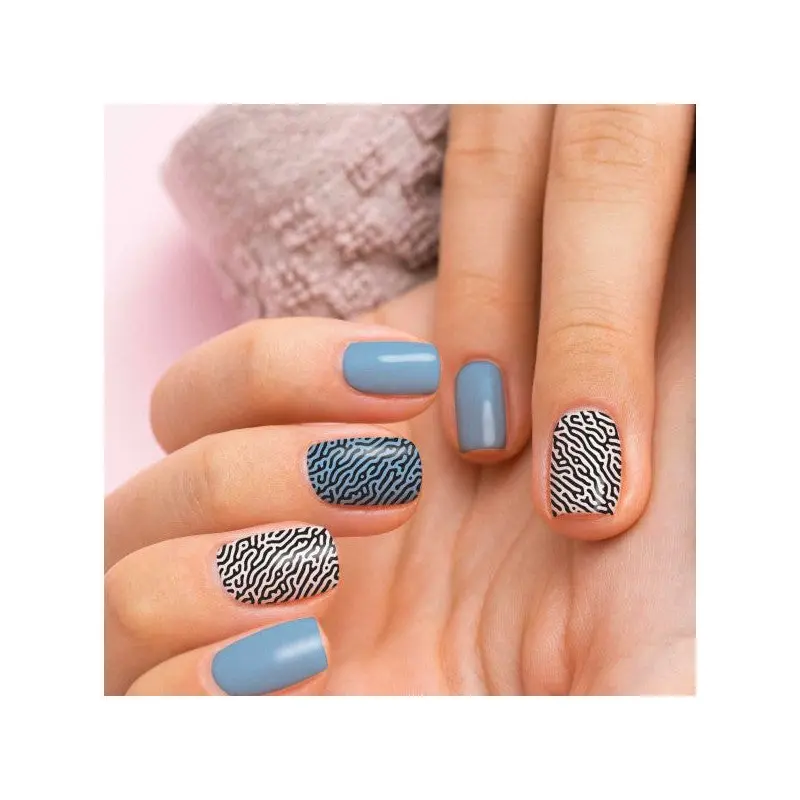 2 Trace Patterned Nail Tattoo, Nail Sticker, Nail Tattoo, Nail Art