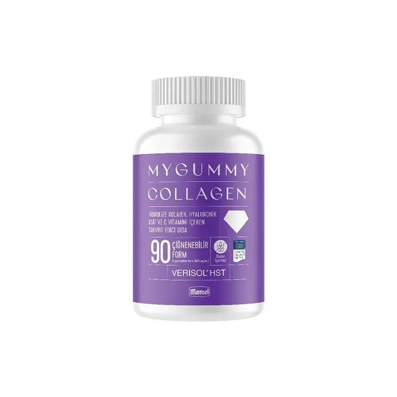 Mygummy Collagen Hydrolyzed Collagen, Hyaluronic Acid And Vitamin C Containing Supplementary Food 90 Chewable Form 00735