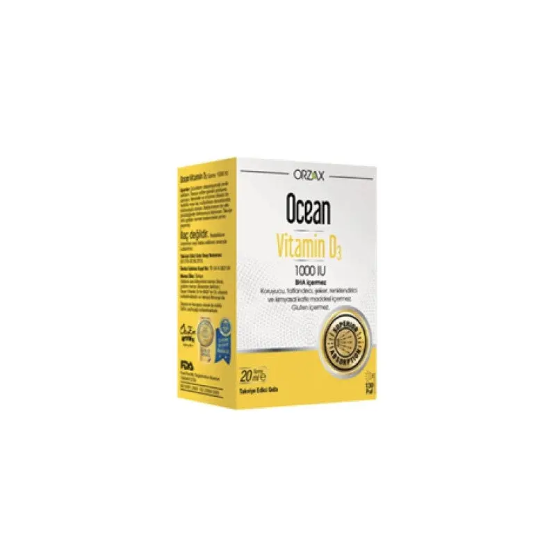 Orzax Ocean Vitamin D3 1000 Iu Spray 20 Ml