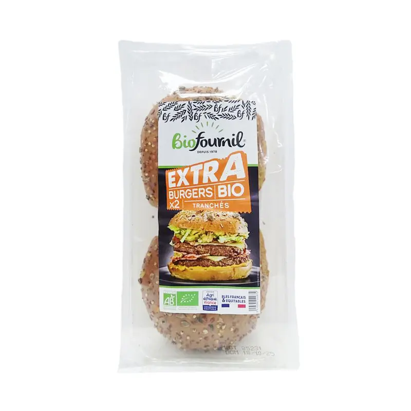 BIOFOURNIL Organic Extra Brioche Burger Bun (180g)
