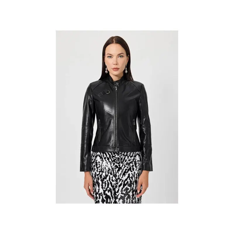 Brigida Black Leather Jacket