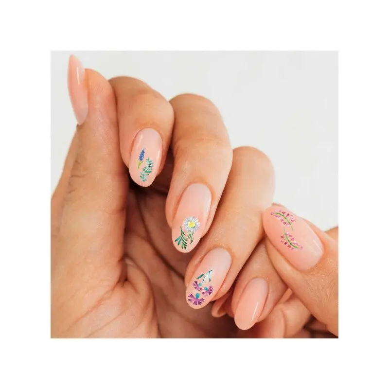 Flowers 50Pcs Nail Tattoo, Nail Tattoo, Nail Art, Nail Sticker