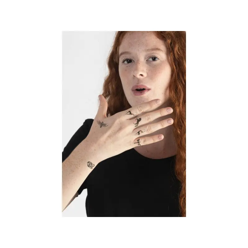 Animals -2 Temporary Tattoo, Temporary Tattoo, Body Tattoo, Arm Wrist Tattoo, Neck Tattoo, Back Tattoo