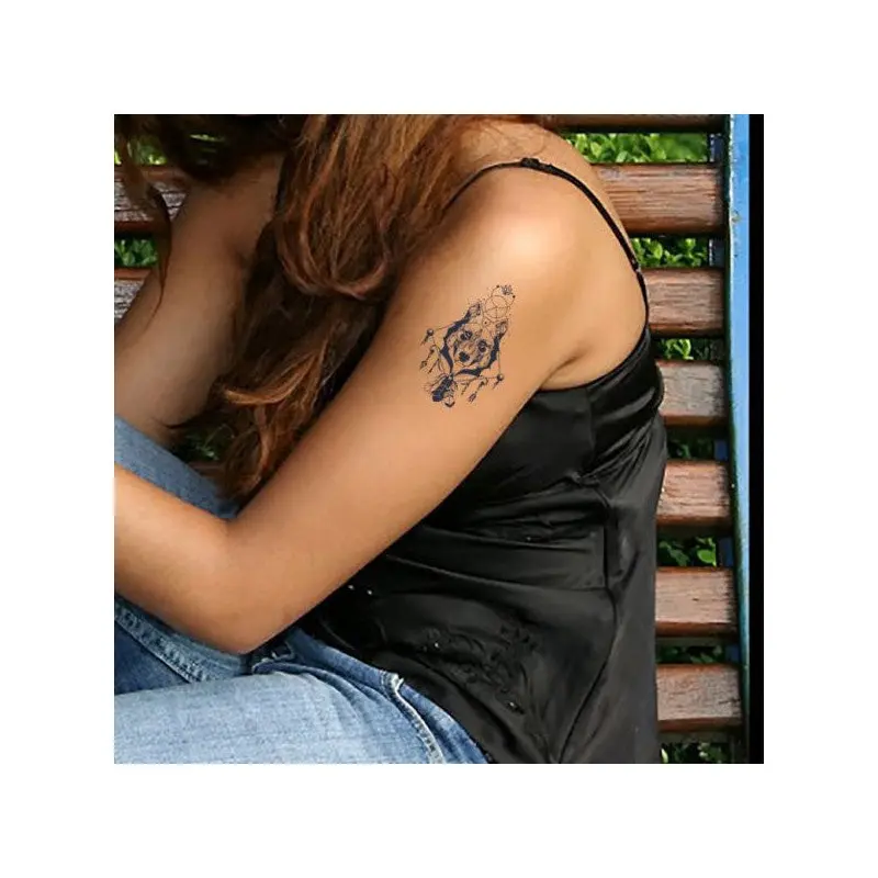 Art-122 Temporary Tattoo, Temporary Tattoo 15.5X15.5 Cm, body Tattoo, Arm Wrist Tattoo, Neck Tattoo, Back Tattoo