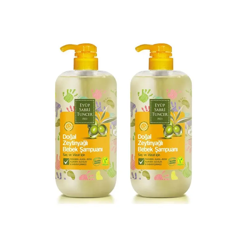 Eyup Sabri Tuncer Natural Olive Oil Baby Shampoo 600 Ml X2