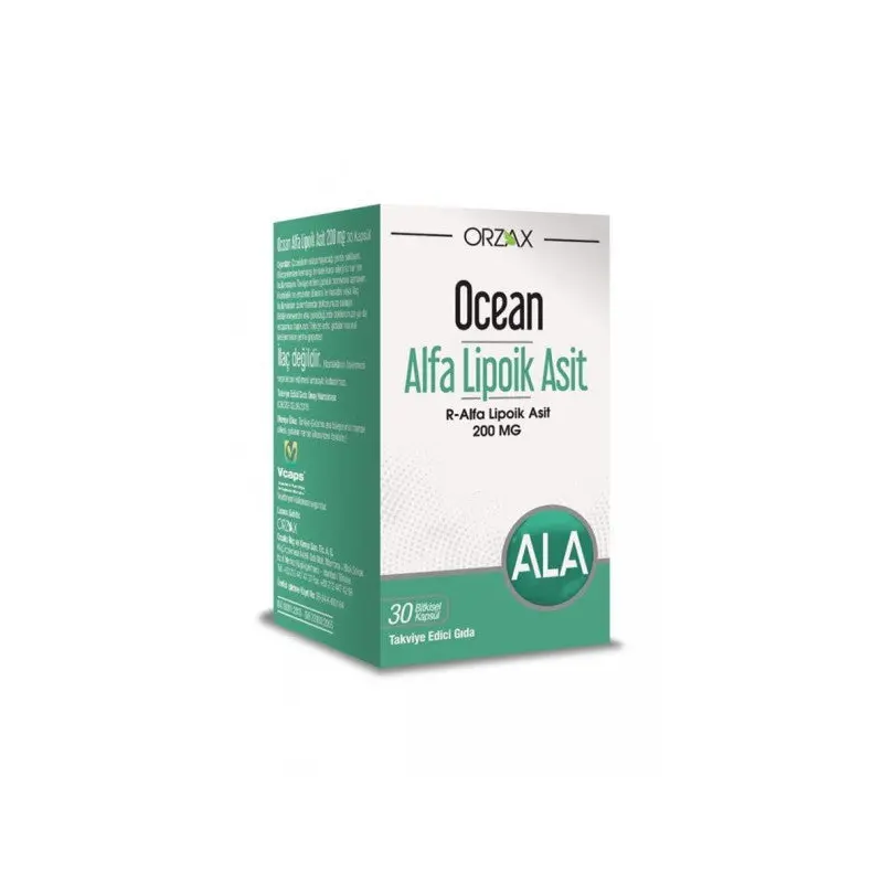 Ocean Orzax Alpha Lipoic Acid 200 Mg 30 Capsules