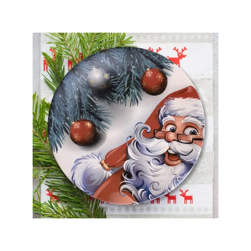 Keramika Happy Santa Serving Plate 26 Cm - 17980