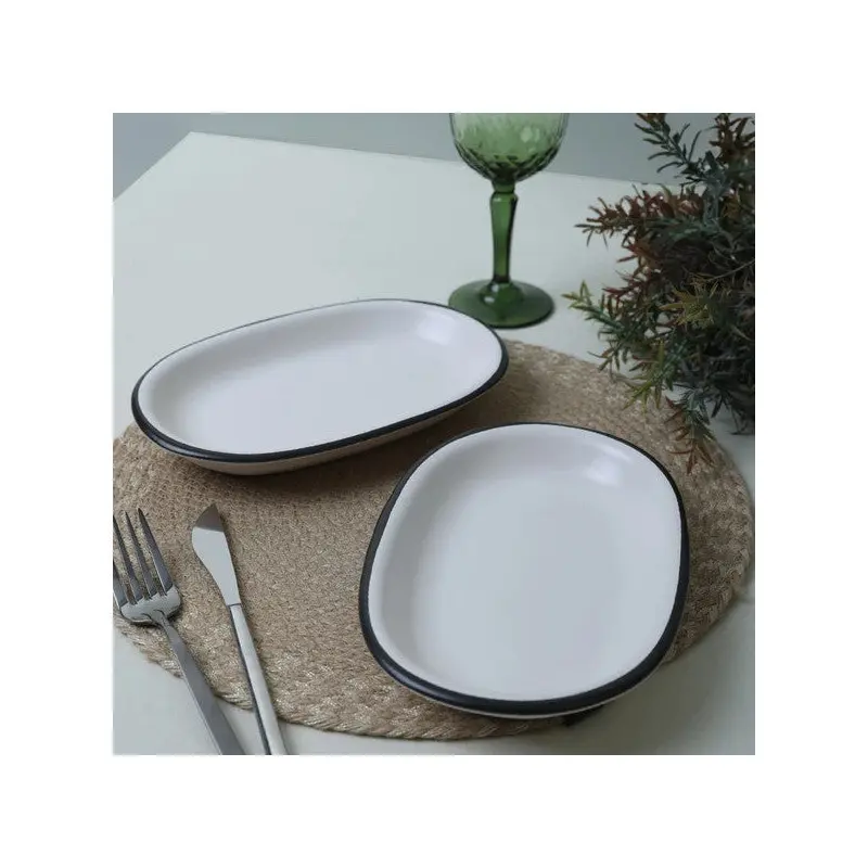 Keramika Simply Hitit Boat Plate 22 Cm 2 Pieces 19985
