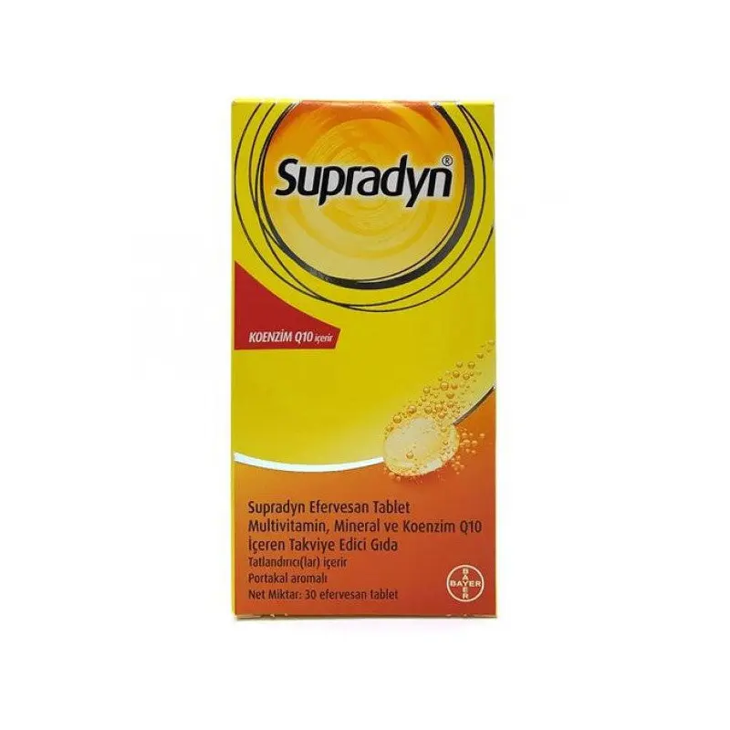 Supradyn Coenzyme Q10 30 Effervescent Tablets