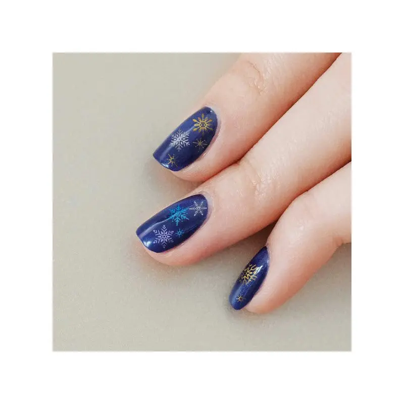 2 Piece Snowflake Nail Tattoo, Nail Sticker, Nail Art