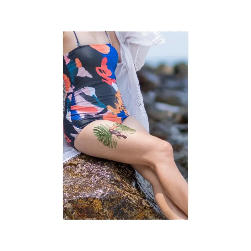 Parrot Temporary Tattoo, Body Tattoo, Arm Wrist Tattoo, Neck Tattoo, Back Tattoo