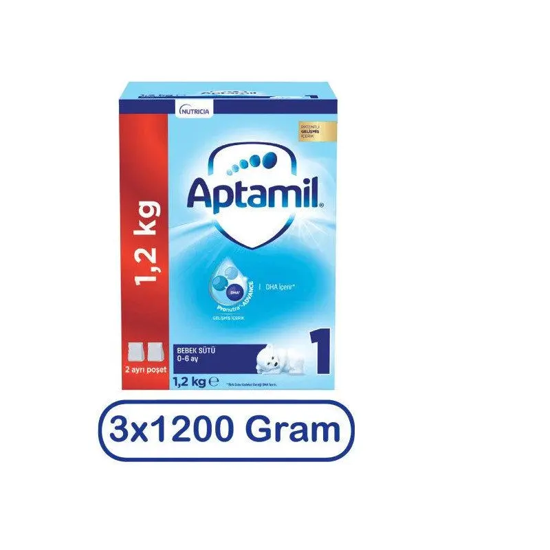 Aptamil Follow-On Milk Number 1 1200 Gr 3-Pack