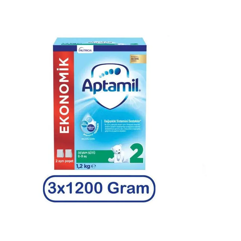 Aptamil Follow-On Milk Number 2 1200 Gr 3-Pack