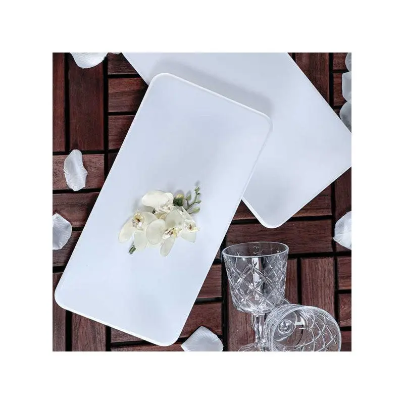 Keramika White Siera Boat Plate 33 Cm 2 Pieces