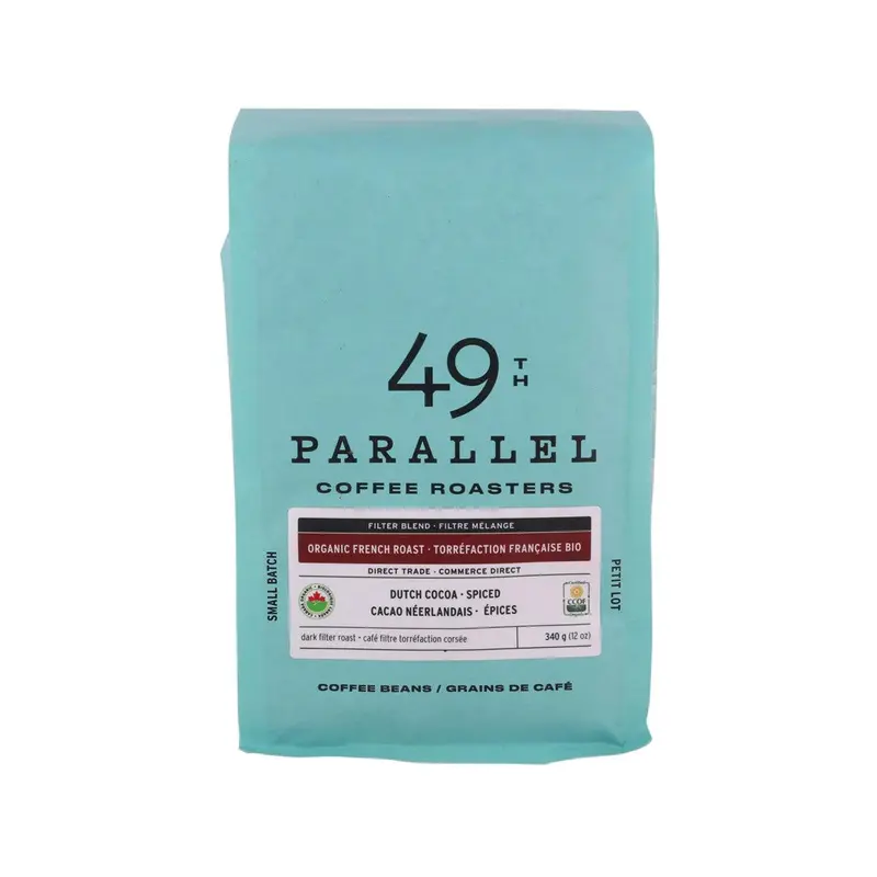 49TH PARALLEL Organic French Roast Coffee Bean  (340g)