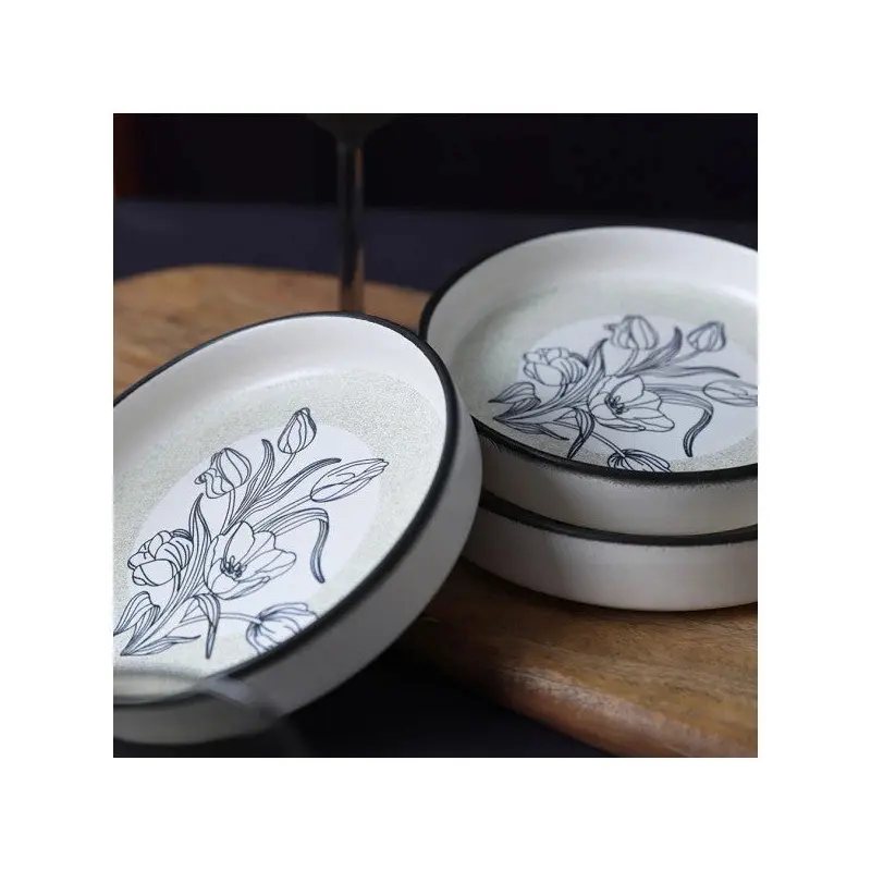 Keramika Shade Flowers Stackable Snack / Sauce Bowl 14 Cm 6 Pieces 21847