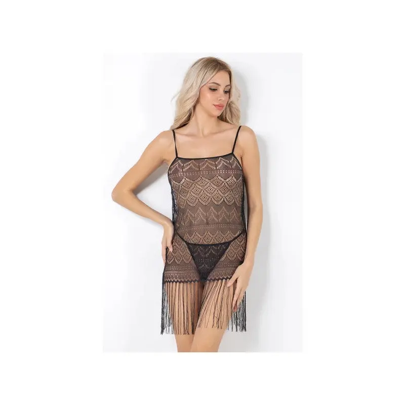 Miorre Lace Nightgown With Tassel Hem-1633