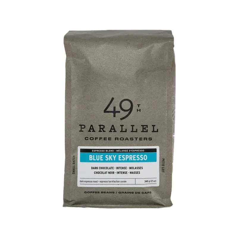 49TH PARALLEL Blue Sky Espresso Dark Roast Coffee Beans  (340g)
