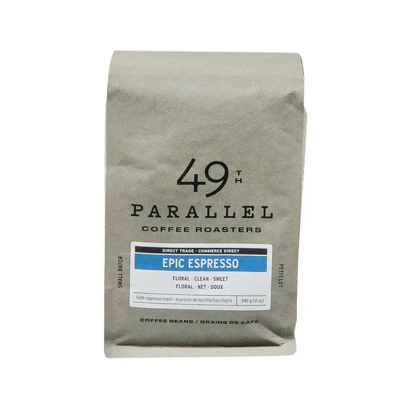 49TH PARALLEL Epic Espresso Light Roast Coffe Beans  (340g)