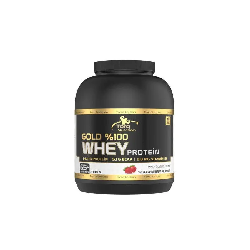 Torq Nutrition Gold Whey Protein Strawberry Flavored 2300 Gr