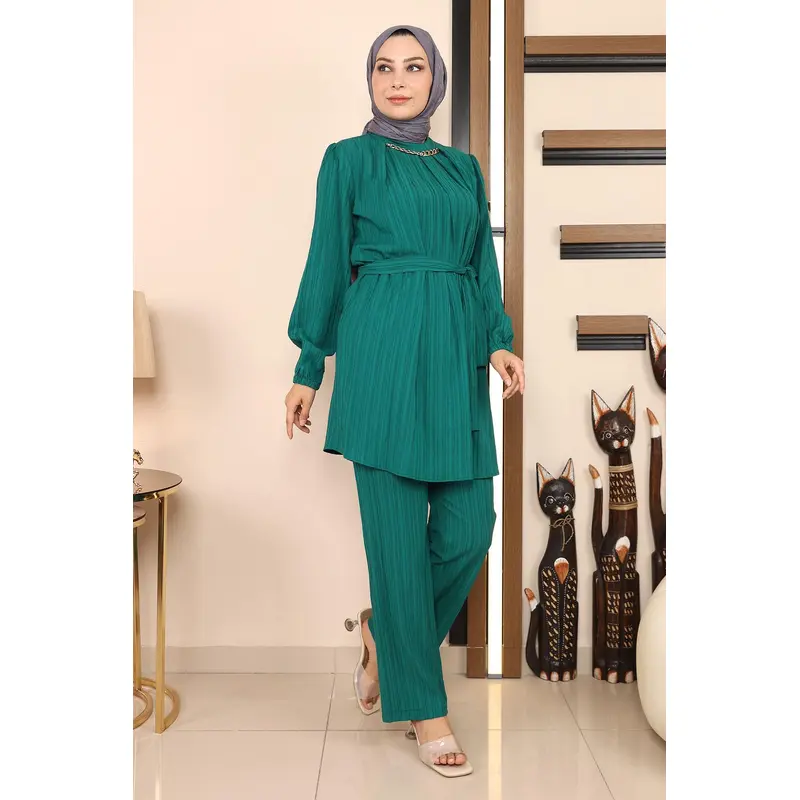 Chain Detailed Set Emerald Msw19140-4