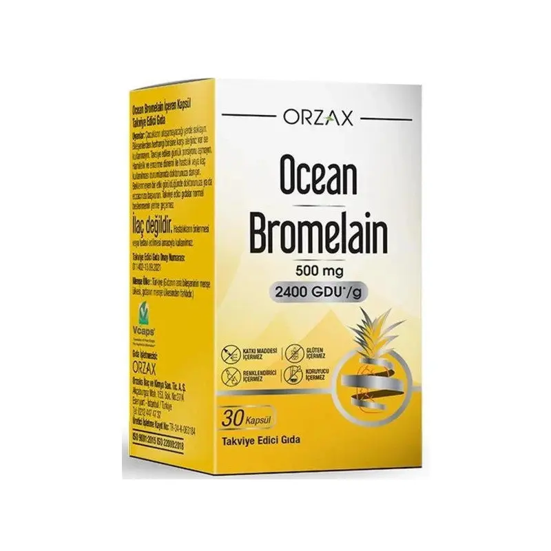 Orzax Ocean Bromelain 500Mg 30 Softjel