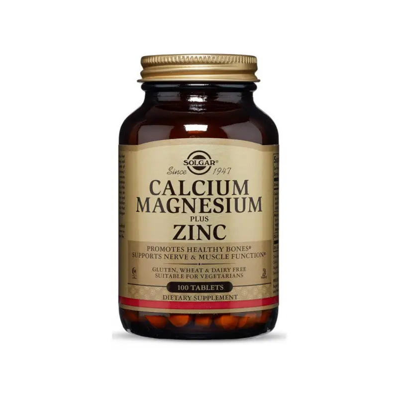 Solgar Calcium Magnesium Plus Zinc 100 Tablet